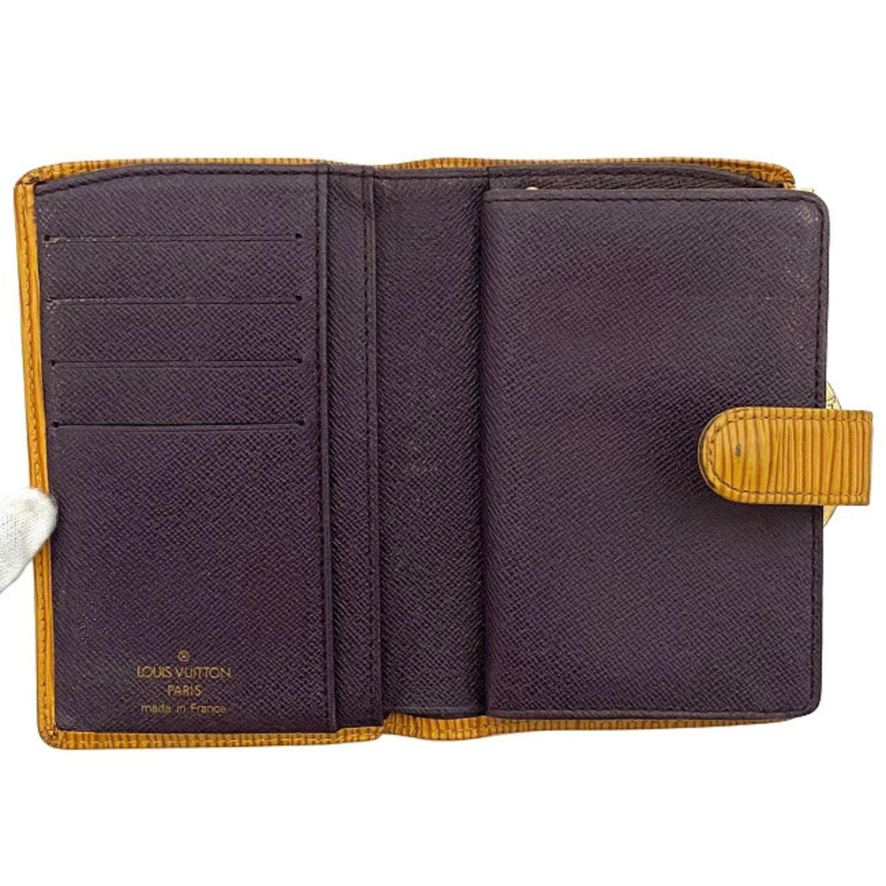 Louis Vuitton Portemonnaie Viennois Wallet Yellow Purple Tassili Epi Leather - Picture 7 of 9